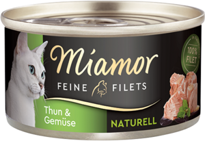 Miamor Feine Filets naturell Thun & Gemüse 80g
