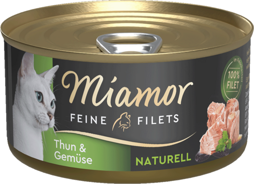 Miamor Feine Filets naturell Thun & Gemüse 80g