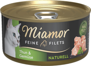 Miamor Feine Filets naturell Thun & Gemüse 80g