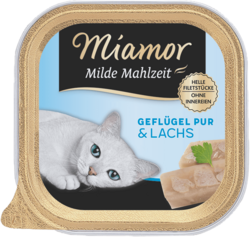 Milde Mahlzeit - Geflügel Pur & Lachs - Schale - 100g