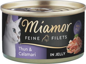 Miamor Fine Fillets in Jelly Tuna and calamari  100 g