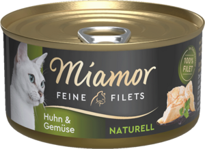 Miamor Feine Filets naturell Huhn & Gemüse 80g