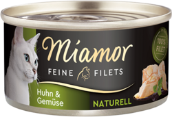 Feine Filets naturell - Huhn & Gemüse - Dose - 80g