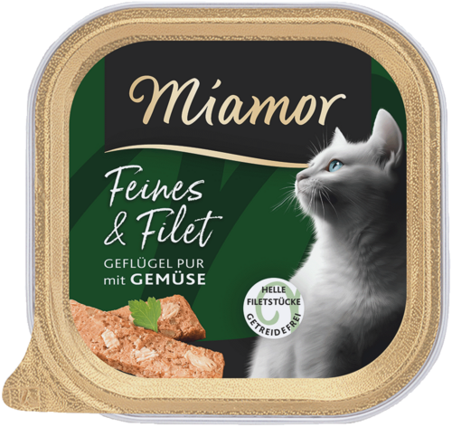 Miamor Feines & Filet Geflügel Pur & Gemüse 100g