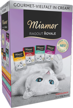 Ragout Royale in Cream - Multibox Adult - 4 Sorten in Cream  - Frischebeutel Multibox - 100g