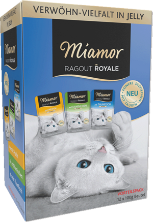 Miamor Ragout Royale in Jelly Multibox Adult 1 
(mit Kaninchen / Thunfisch / Huhn in Jelly) 12x100g