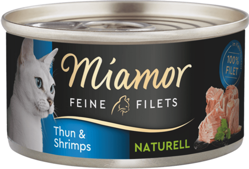 Miamor Feine Filets naturell Thun & Shrimps 80g