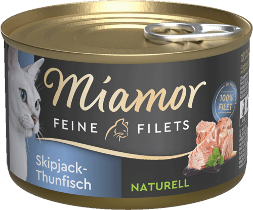 Miamor Feine Filets naturell Skipjack-Thunfisch 156g
