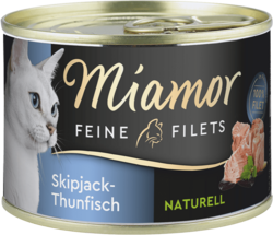 Feine Filets naturell - Skipjack-Thunfisch - Dose - 156g