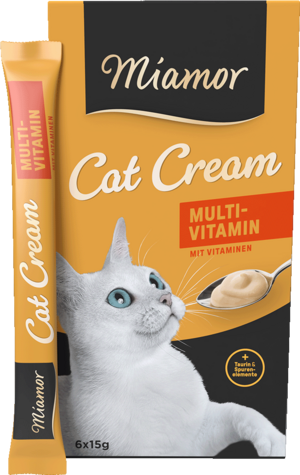 Miamor Cat Snack (Cream) Multi-Vitamin-Cream 6x15g