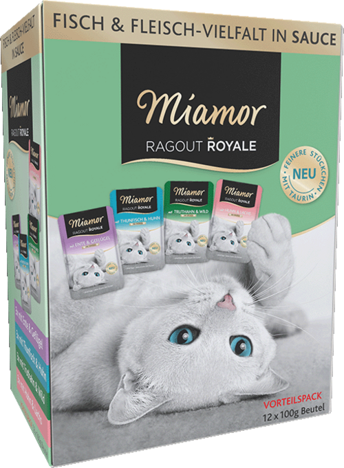 Miamor Ragout Royale in Sauce Multibox Adult - 4 Sorten in Sauce 12x100g