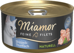 Miamor Feine Filets naturell Skipjack-Thunfisch 80g
