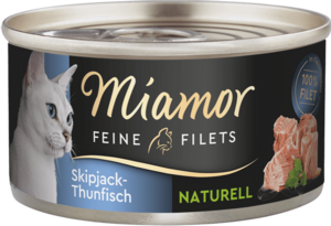 Miamor Feine Filets naturell Skipjack-Thunfisch 80g
