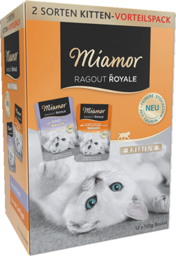 Ragout Royale in Jelly - Multibox Kitten: 2 Sorten in Jelly - Frischebeutel Multibox - 12x100g