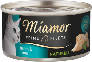 Miamor Feine Filets naturelle Huhn & Thun 80g