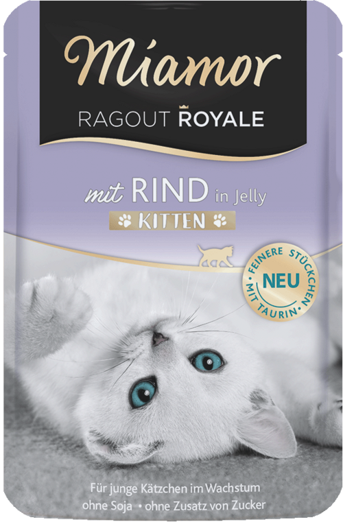 Miamor Ragout Royale in Jelly Kitten - mit Rind 100g