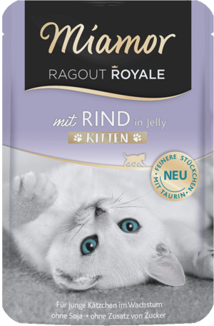 Miamor Ragout Royale in Jelly Kitten - mit Rind 100g