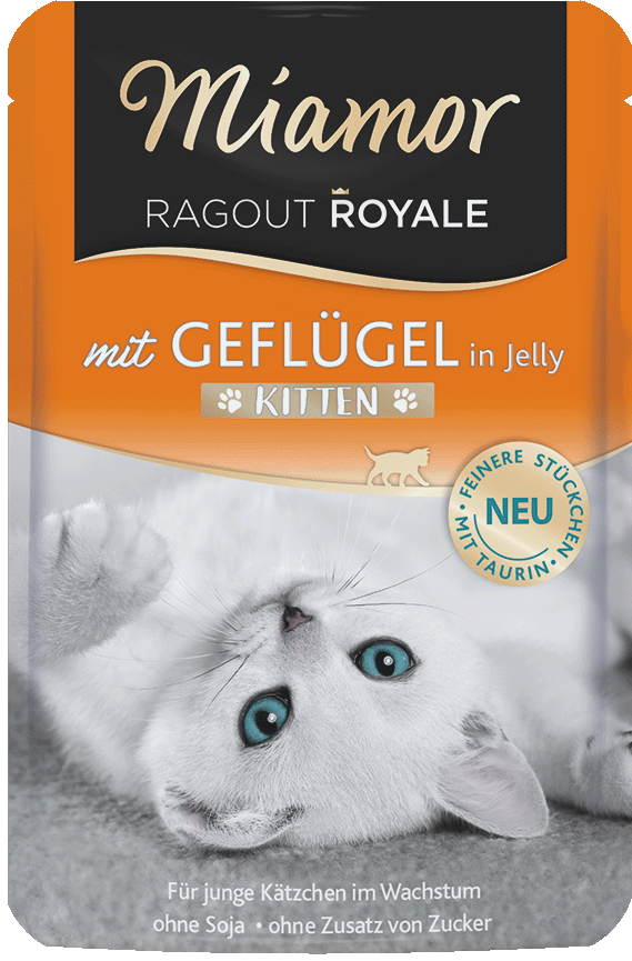 Miamor Ragout Royale in Jelly Kitten - mit Geflügel 100g