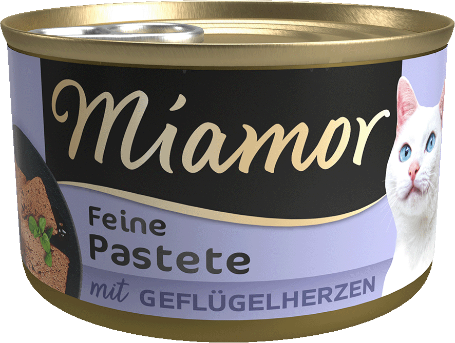 Miamor Pastete Geflügelherzen  85g