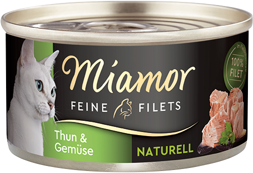 Miamor Feine Filets naturelle Thun & Gemüse 80g