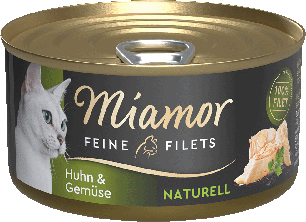 Miamor Feine Filets naturell Huhn & Gemüse 80g