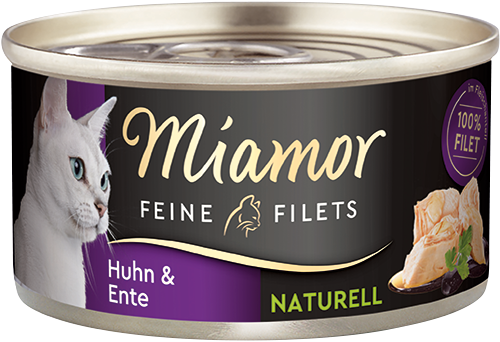 Miamor Feine Filets naturelle Huhn & Ente 80g
