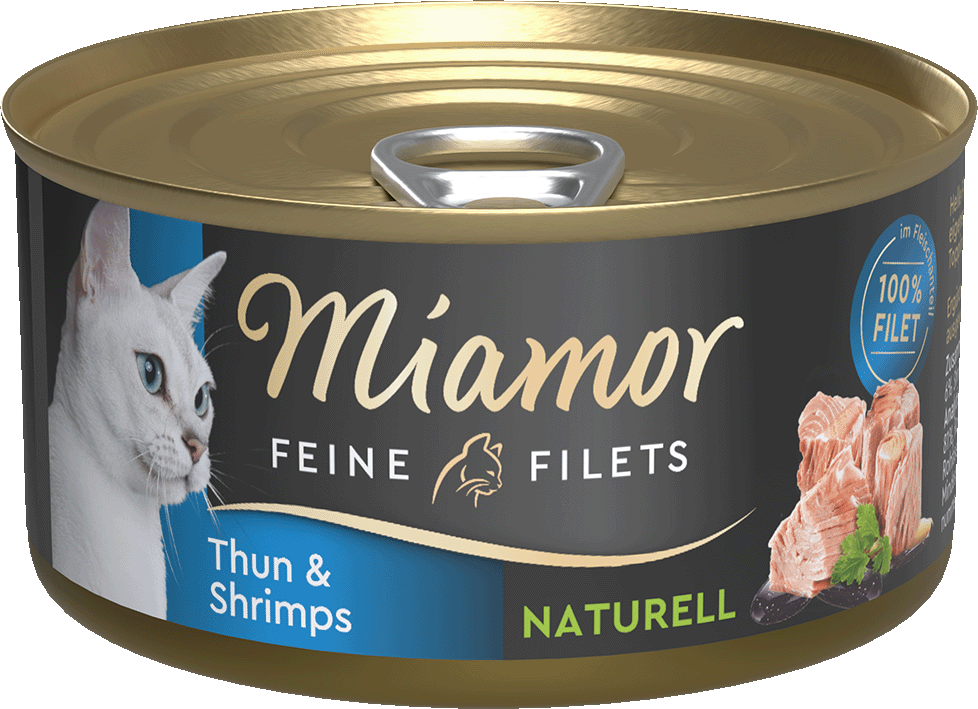 Feine Filets naturelle - Thun & Shrimps - Dose - 80g