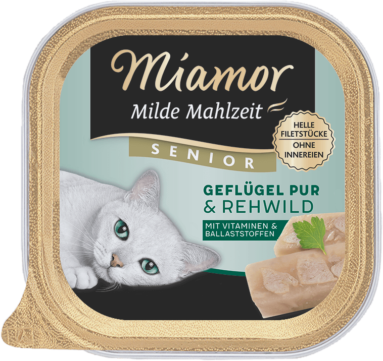 Milde Mahlzeit - Senior - Geflügel Pur & Rehwild - Schale - 100g
